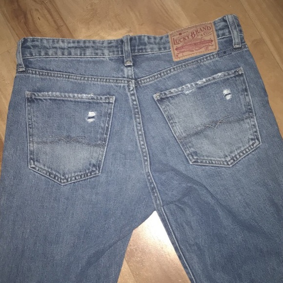 Lucky Brand Patch Two-Tone Mom Jeans🍀 - Picture 5 of 6